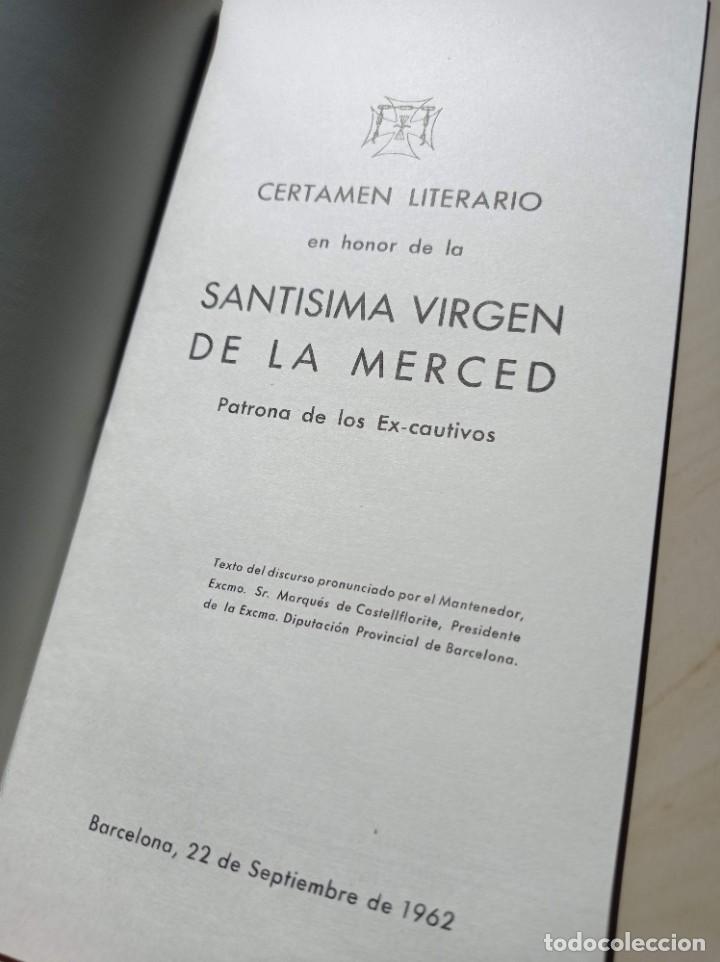 Coleccionismo: programa certamen 1962 Merced - Foto 2