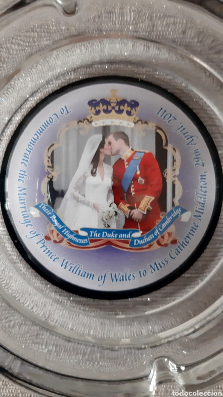 Coleccionismo: CENICERO &rdquo;BODA REAL&rdquo; KATE MIDDLETON - Foto 1