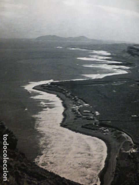 Coleccionismo: COSTA DE LA IRAGA GRAN CANARIA ANTIGUA LAMINA HUECOGRABADO