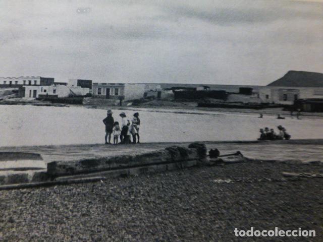 Coleccionismo: LA GRACIOSA LANZAROTE ANTIGUA LAMINA HUECOGRABADO