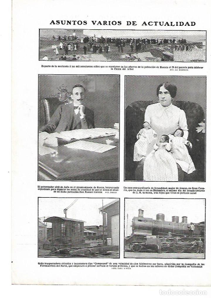 Colecionismo: A&Ntilde;O 1912 HOJA NOTICIAS ARUCAS GRAN CANARIA UNA MUJER DA A LUZ A TRILLIZOS