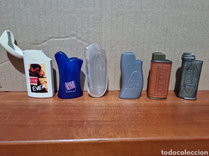 Coleccionismo: FUNDAS DE MECHEROS CON PUBLICIDAD DE TABACO