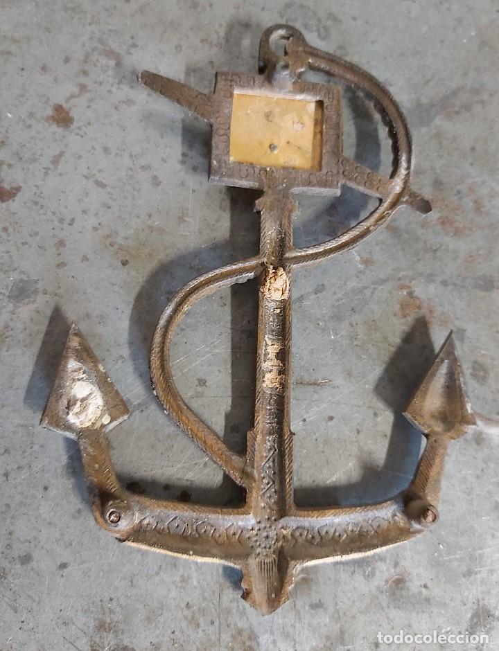 Coleccionismo: Ancla con term&oacute;metro (no funciona), 16,5 cm - Foto 4