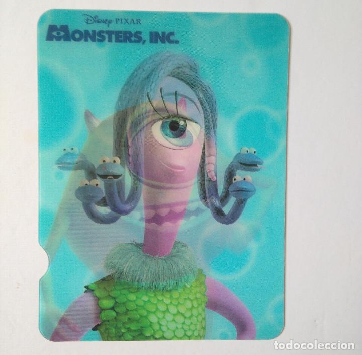 Coleccionismo: tarjeta lenticular movimiento disney nestle cereales promocional card monsters sa monstruos pixar