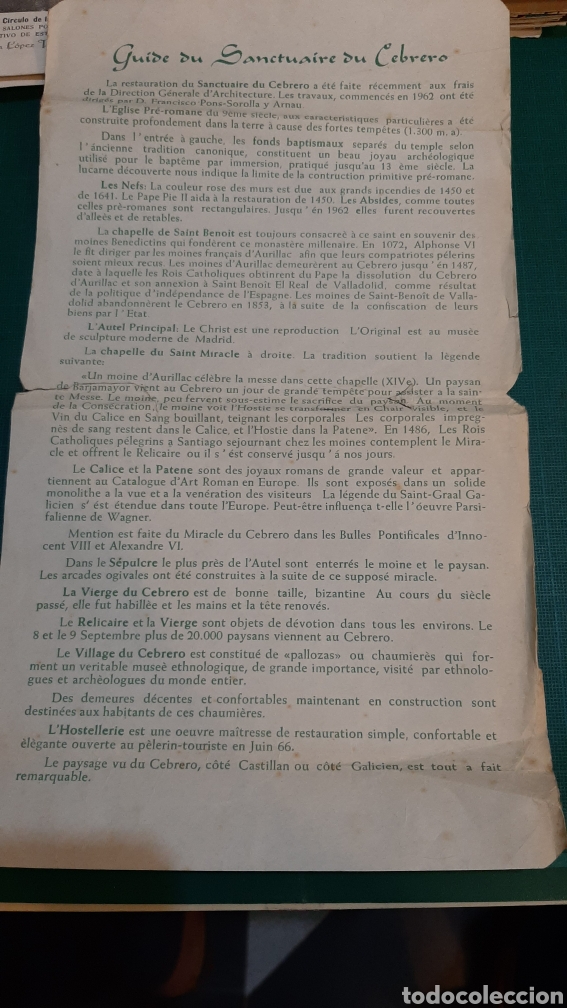 Collectionnisme: O CEBREIRO LUGO L&Aacute;MINA PUBLICITARIA 1962