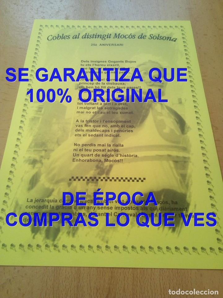 Coleccionismo: COBLES AL DISTINGIT MOC&Oacute;S DE SOLSONA C9 - Foto 1