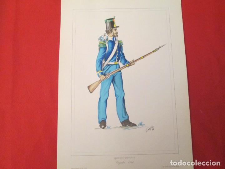 Collecting paper: EJERCITO ESPA&Ntilde;OL CAZADOR 1846