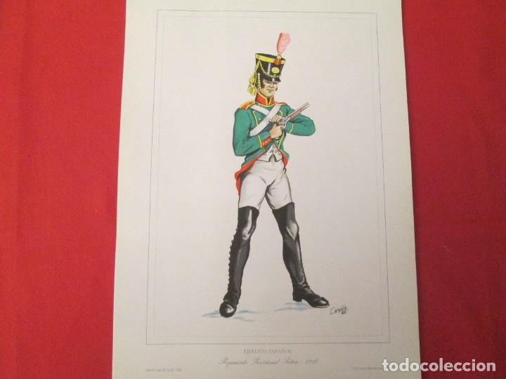 Collecting paper: EJERCITO ESPA&Ntilde;OL REGIMIENTO PROVISIONAL PATRIA 1810