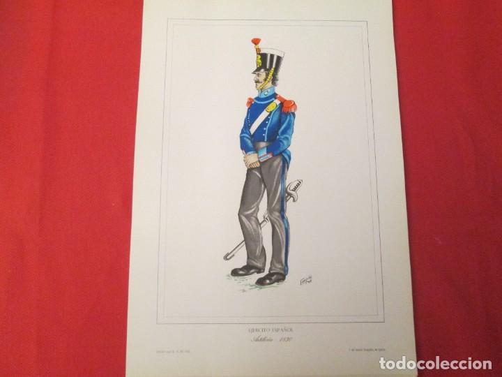 Collecting paper: EJERCITO ESPA&Ntilde;OL ARTILLERIA 1830