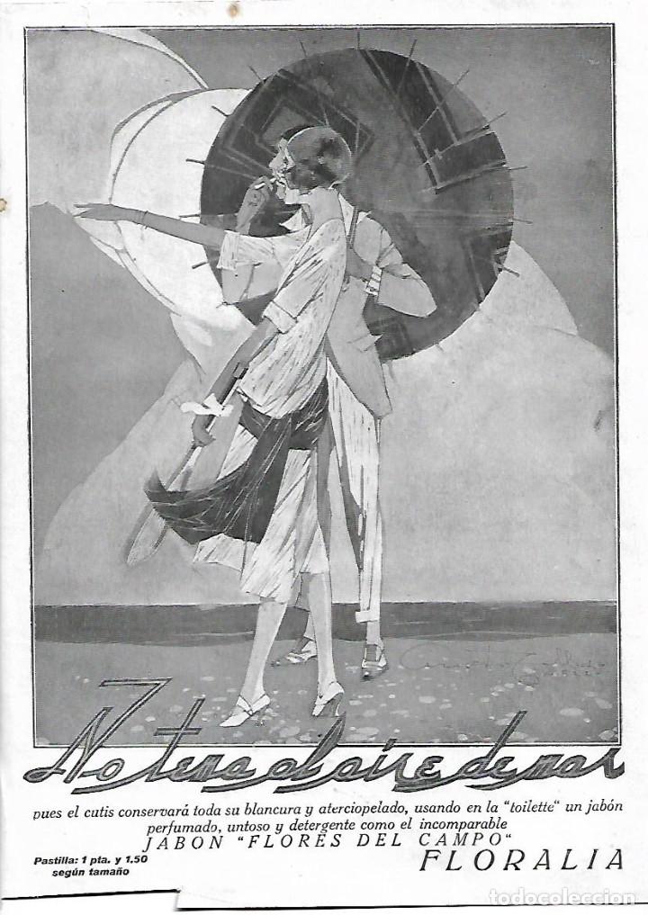 Sammelleidenschaft Papier: A&Ntilde;O 1924 RECORTE PRENSA PUBLICIDAD JABON FLORES DEL CAMPO PERFUMERIA FLORALIA