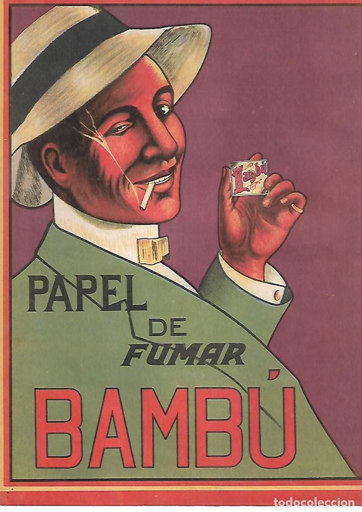 Collecting paper: A&Ntilde;O 1924 RECORTE PRENSA PUBLICIDAD PAPEL DE FUMAR BAMBU TABACO