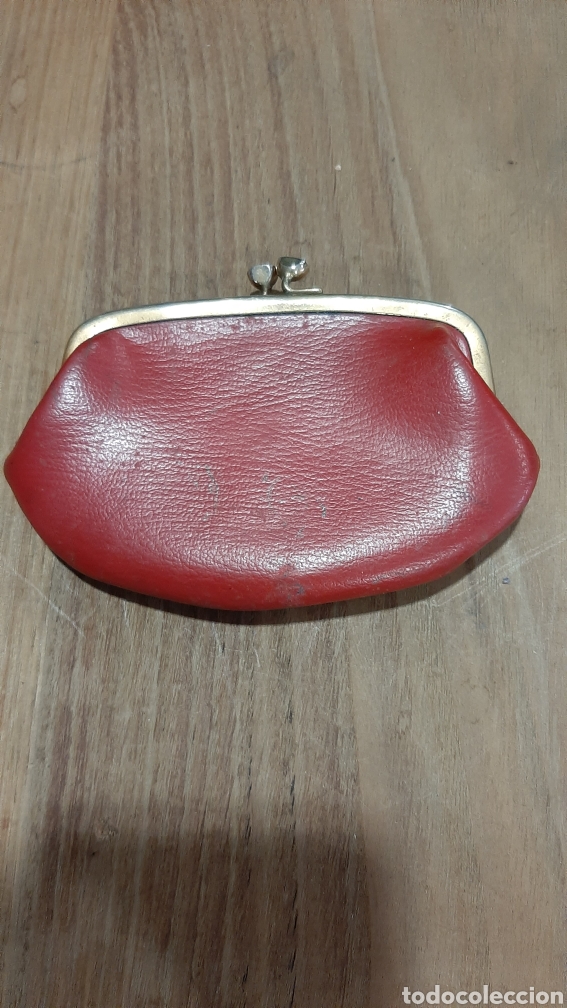 Sammeln: CARTERA VINTAGE PIEL ROJA