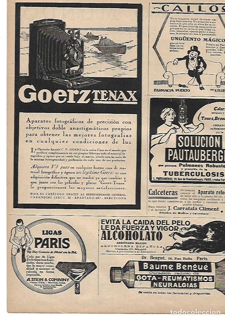 Coleccionismo: A&Ntilde;O 1924 RECORTE PRENSA PUBLICIDAD GOERZ TENAX APARATOS FOTOGRAFICOS FOTOGRAFIA