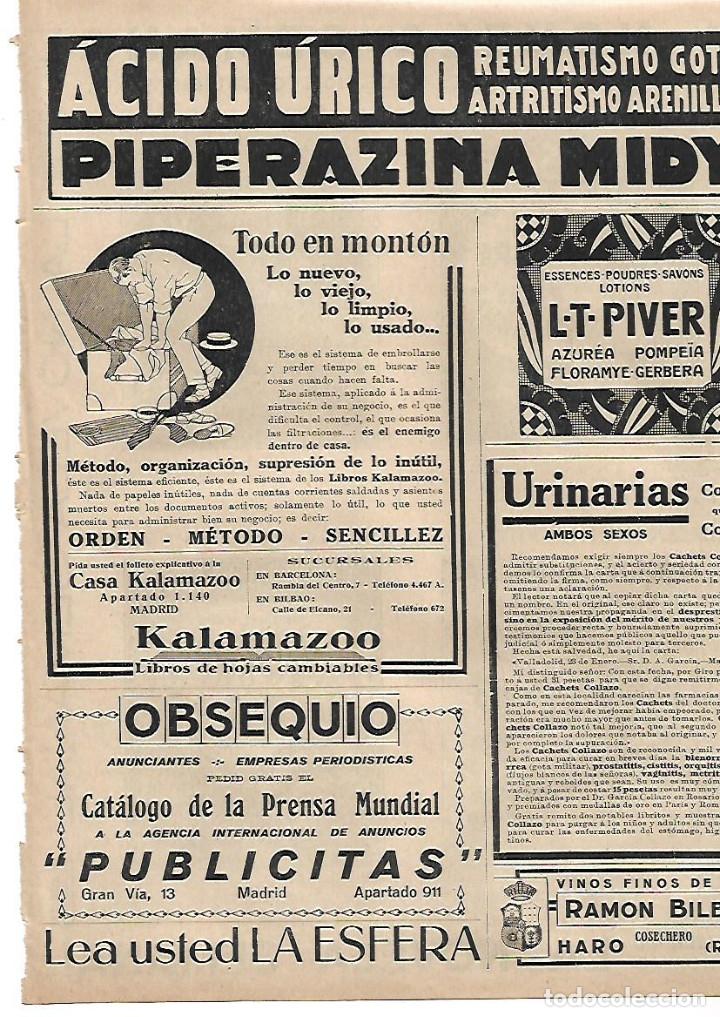 Collecting paper: A&Ntilde;O 1924 RECORTE PRENSA PUBLICIDAD CASA KALAMAZOO ORDEN METODO SENCILLEZ