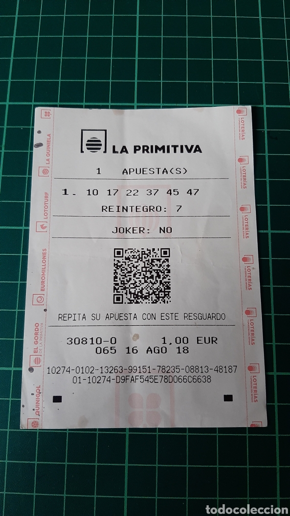 Colecionismo: LA ORIMITUVA RESGUARDO AOUESTAS 2018