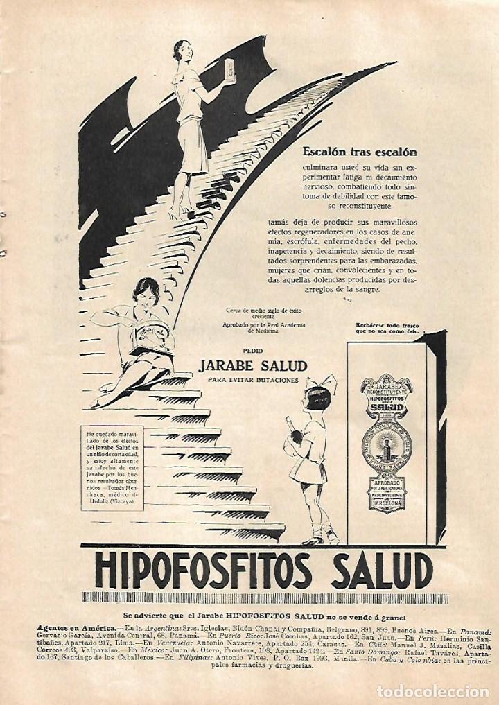 Collecting paper: A&Ntilde;O 1929 RECORTE PRENSA PUBLICIDAD JARABE HIPOFOSFITOS SALUD RECONSTITUYENTE