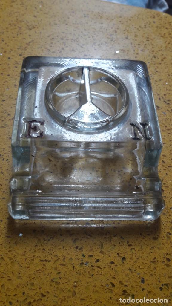 Coleccionismo: tintero escribania. antiguo cristal , oficina , despacho etc. ver fotos , se admiten ofertas