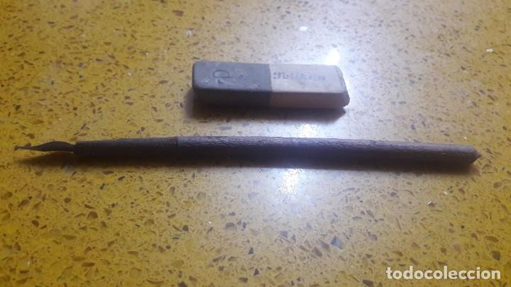 Coleccionismo: pluma plumin y goma pelikan antiguos , oficina , despacho etc. ver fotos , se admiten ofertas