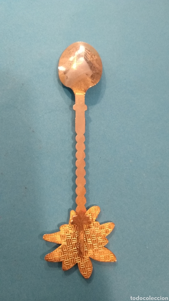 Coleccionismo: Cucharilla Austria Edelweiss 13 cm - Foto 2