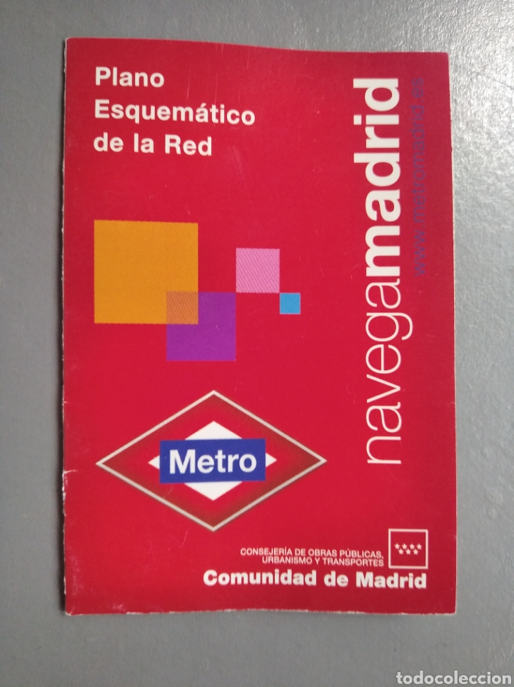 Coleccionismo: Plano esquem&aacute;tico metro Madrid 2003 - Foto 1