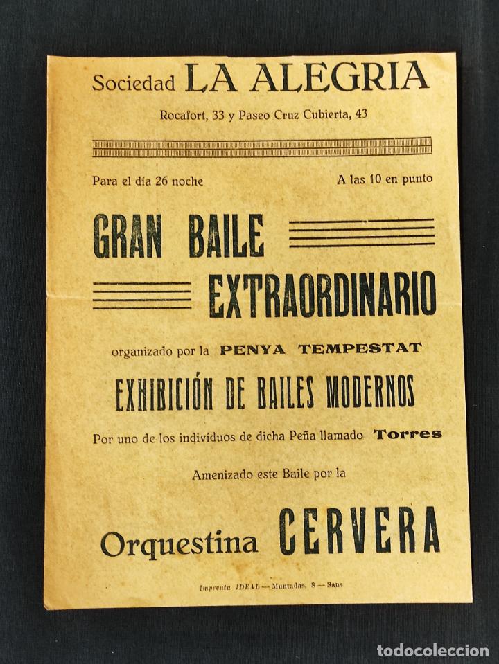 Coleccionismo: A&Ntilde;OS 20 - SOCIEDAD LA ALEGRIA - EXHIBICION DE BAILES MODERNOS -