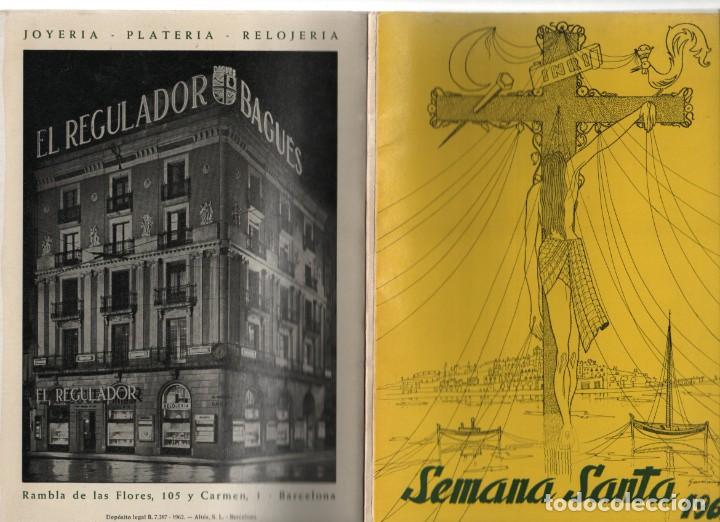 Coleccionismo: COFRADIA DE SAN MAGIN DE BARCELONA Y TARRAGONA. SEMANA SANTA 1962