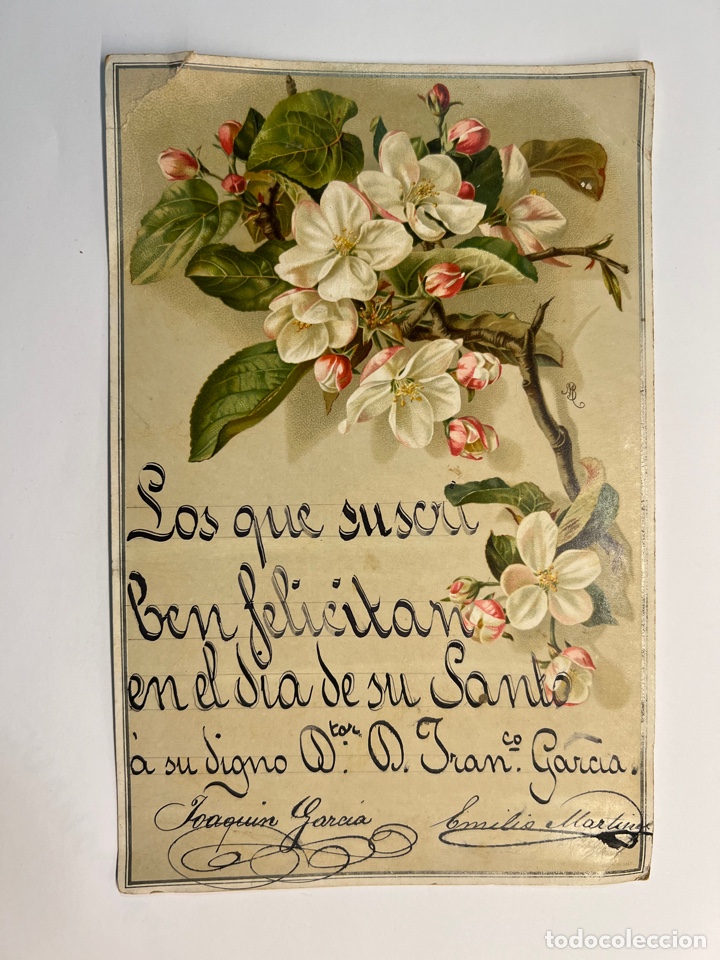 Coleccionismo: Valencia.. a Don Francisco G. Rueda, sus alumnos del Regimiento de Infanter&iacute;a Mallorca 13 (h.1890?)
