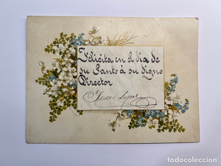 Coleccionismo: Valencia.. a Don Francisco G. Rueda del Regimiento de Infanter&iacute;a Mallorca 13, su alumno..(h.1890?)