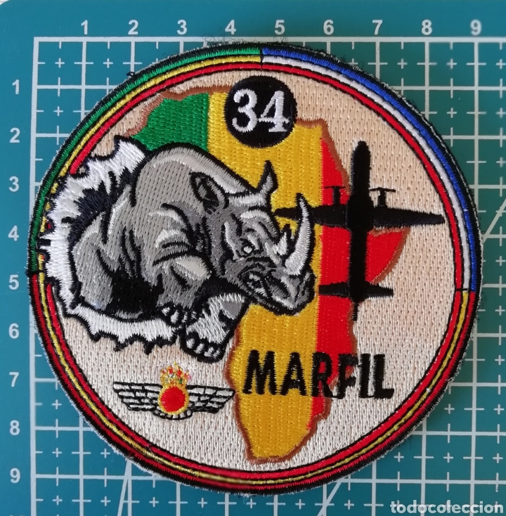 Coleccionismo: Parche bordado RELEVO 34 OPERACI&Oacute;N MARFIL SENEGAL Ej&eacute;rcito del Aire Espa&ntilde;a