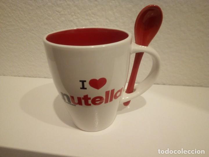 Coleccionismo: 1 TAZA NUTELLA FERRERO CON CUCHARA A JUEGO
