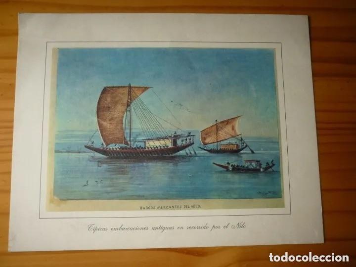 Coleccionismo: Antigua l&aacute;mina de barco - 20x26 cm