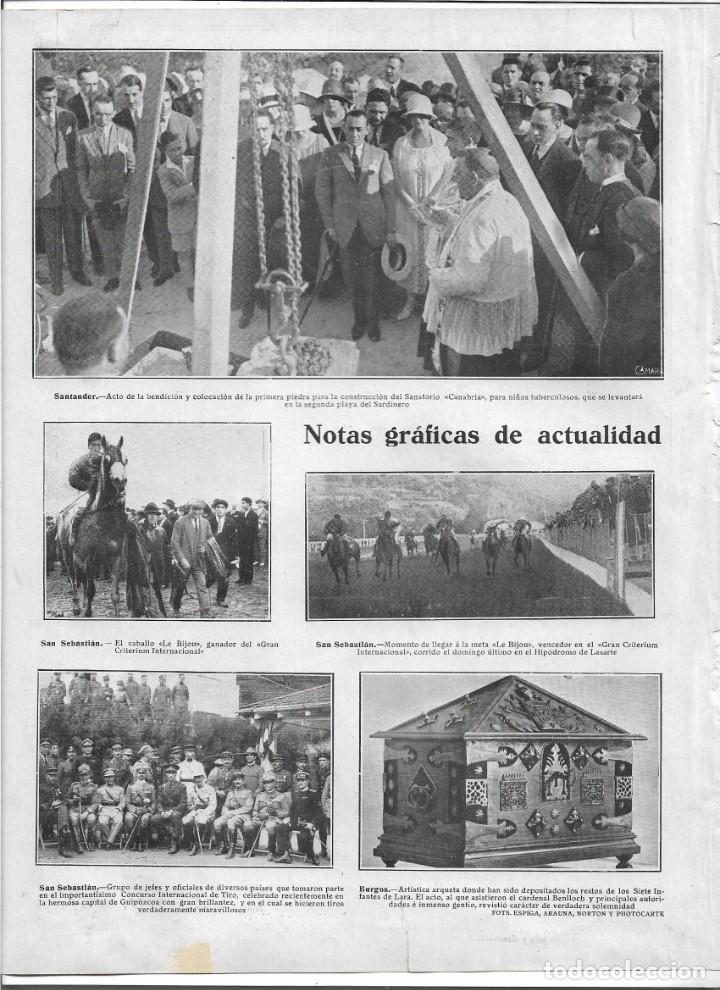 Collezionismo: A&Ntilde;O 1924 RECORTE PRENSA SANTANDER COLOCACION Y BENDICION PRIMERA PIEDRA SANATORIO CANABRIA