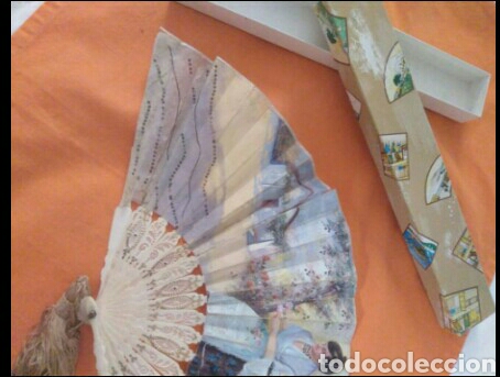 Coleccionismo: Abanico antiguo pintado a mano - Foto 13