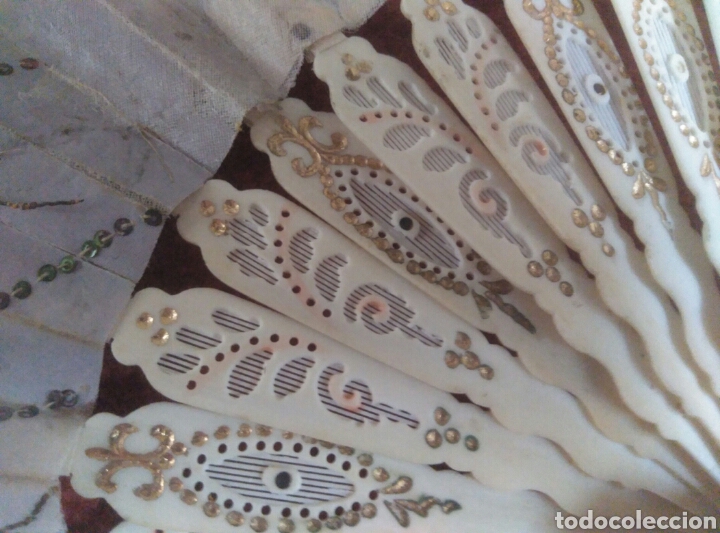 Coleccionismo: Abanico antiguo pintado a mano - Foto 12