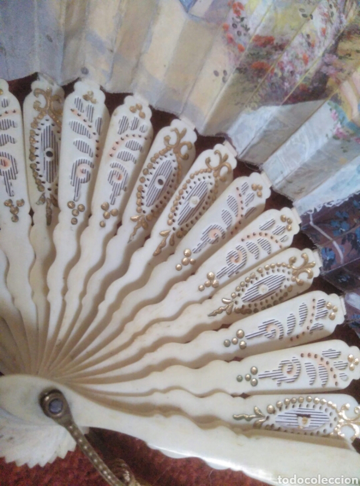 Coleccionismo: Abanico antiguo pintado a mano - Foto 16