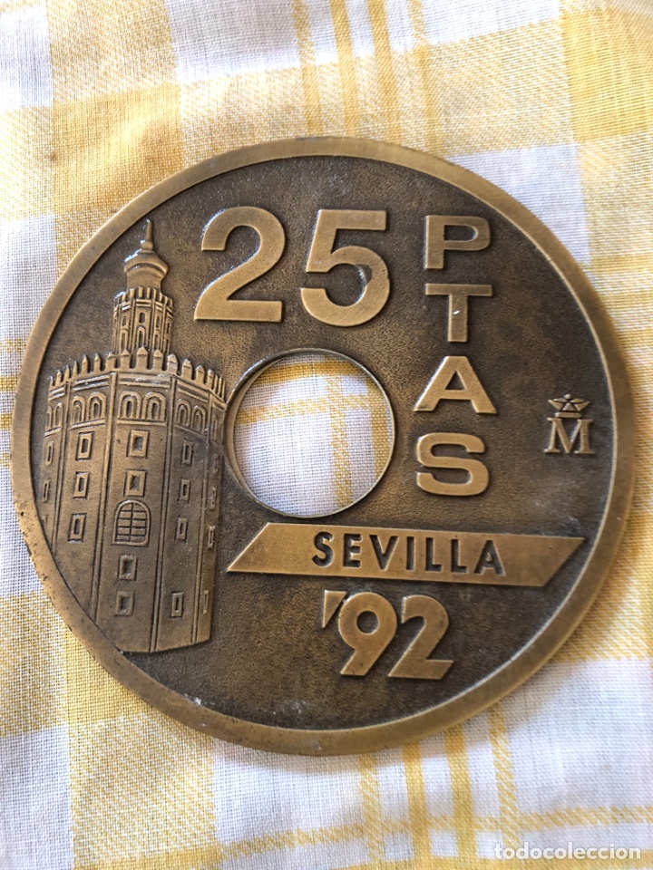 Coleccionismo: Conjunto de posa vasos de la peseta - Foto 5