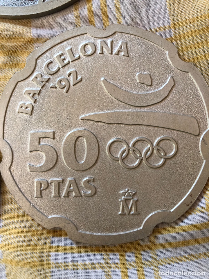 Coleccionismo: Conjunto de posa vasos de la peseta - Foto 8