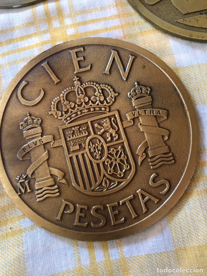 Coleccionismo: Conjunto de posa vasos de la peseta - Foto 9