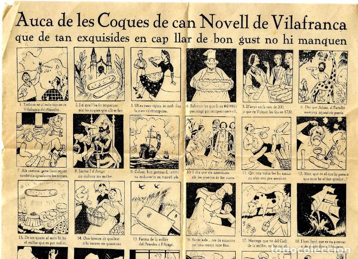 Colecionismo: Auca de les Coques de can Novell de Vilafranca - que de tan exquisides en cap llar de bon gust no hi