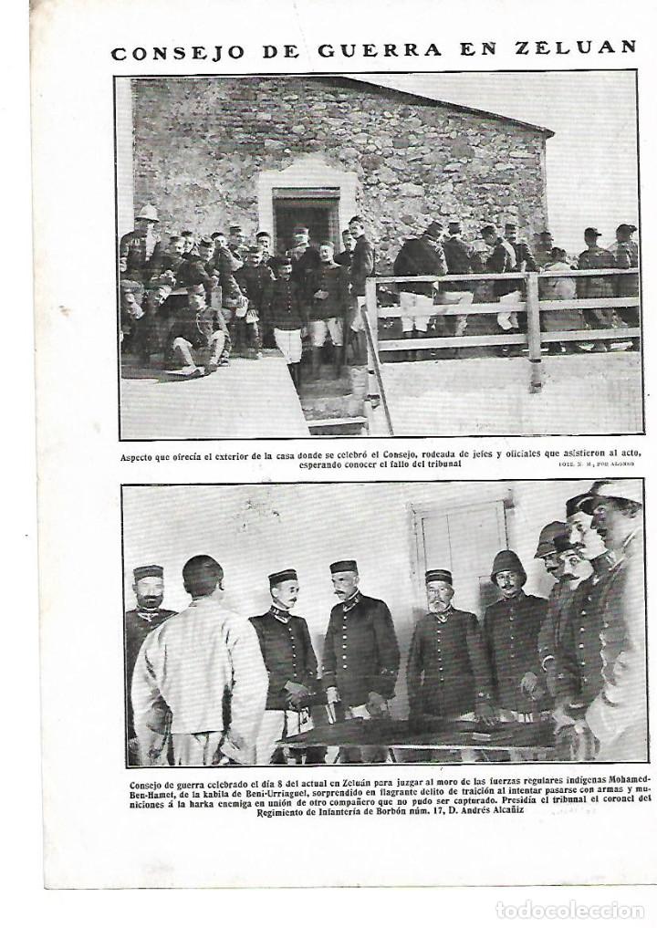 Collecting paper: A&Ntilde;O 1912 GUERRA RIF CONSEJO DE GUERRA ZELUAN FUSILAMIENTO MORO BEN HAMET EN TAURIT NARRICH