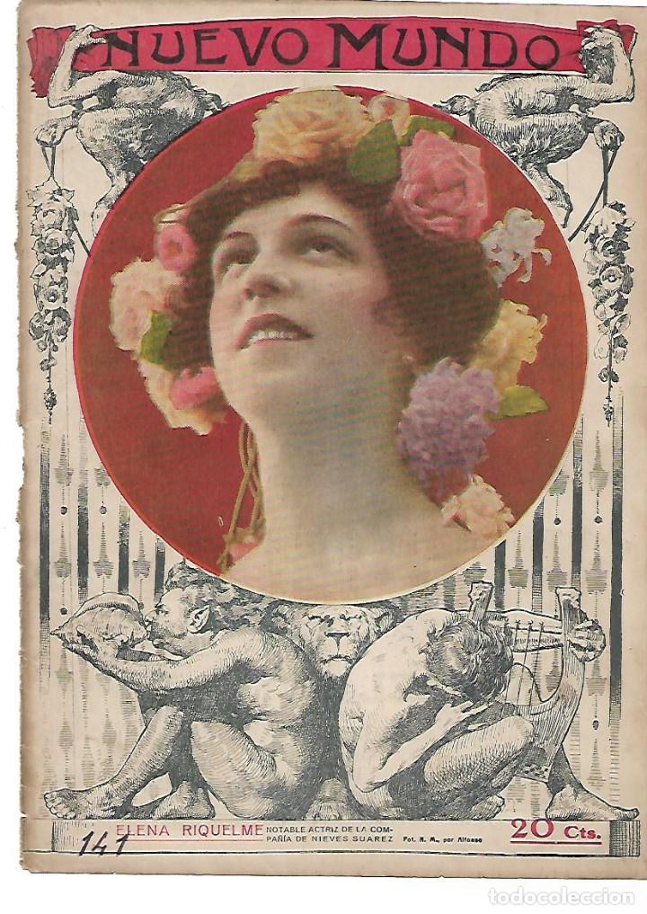 Colecionismo: A&Ntilde;O 1912 RECORTE PRENSA FOTOGRAFIA ELENA RIQUELME ACTRIZ COMPA&Ntilde;IA TEATRO NIEVES SUAREZ ARTISTA