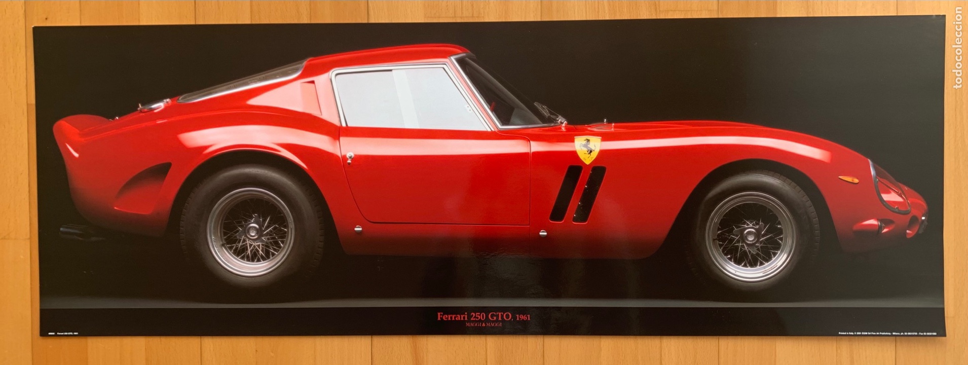 Coleccionismo: P&oacute;ster Ferrari 250 GTO, 1961