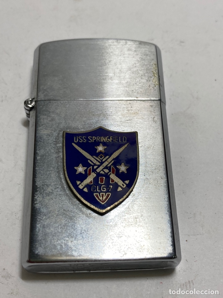 Coleccionismo: Mechero militar TRADE MARK USS SPRINGFIELD CLG 7 Tipol Zippo