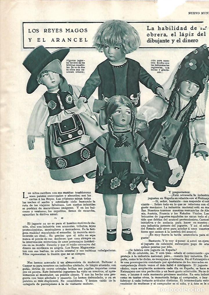 Collecting paper: A&Ntilde;O 1929 RECORTE PRENSA JUGUETES FABRICACION ELABORACION ARTESANAL TALLERES MU&Ntilde;ECAS