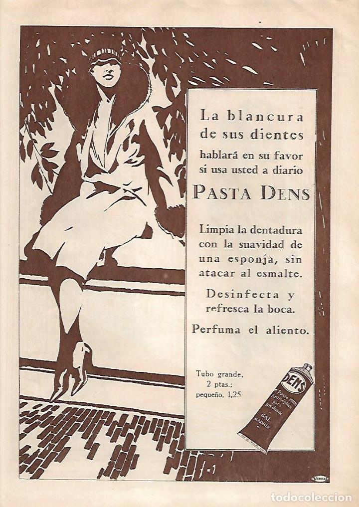 Collecting paper: A&Ntilde;O 1928 RECORTE PRENSA PUBLICIDAD PASTA DENS DENTIFRICO PERFUMERIA GAL MADRID