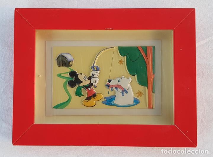 Coleccionismo: L&aacute;mina en relieve DISNEY - MICKEY MOUSE &iquest;A&ntilde;os 80?