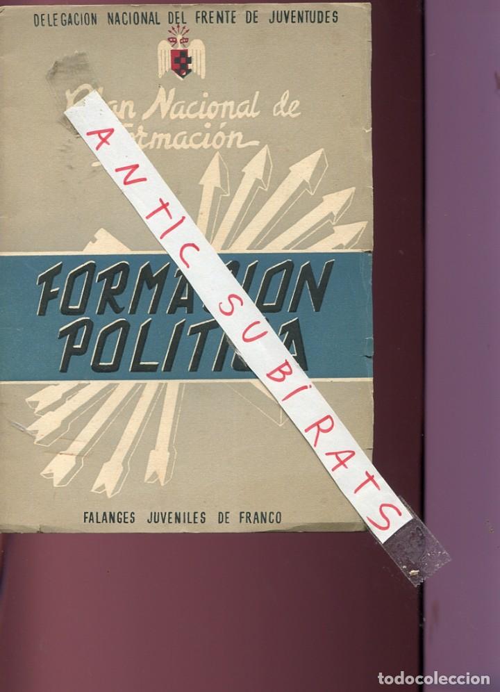 Coleccionismo: PLAN NACIONAL DE FORMACION POLITICA FALANGES JUVENILES DE FRANCO LEGION DE FLECHAS