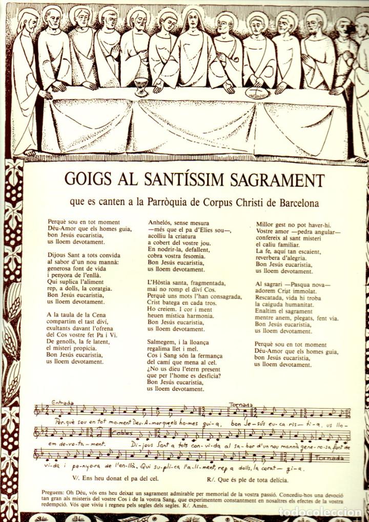 Collezionismo: GOIGS AL SANT&Iacute;SSIM SAGRAMENT - CORPUS CHRISTI (BARCELONA, 1993)
