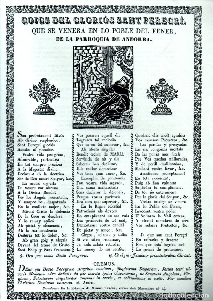 Sammelleidenschaft Papier: GOIGS DE SANT PEREGR&Iacute; - FENER, ANDORRA (1990)