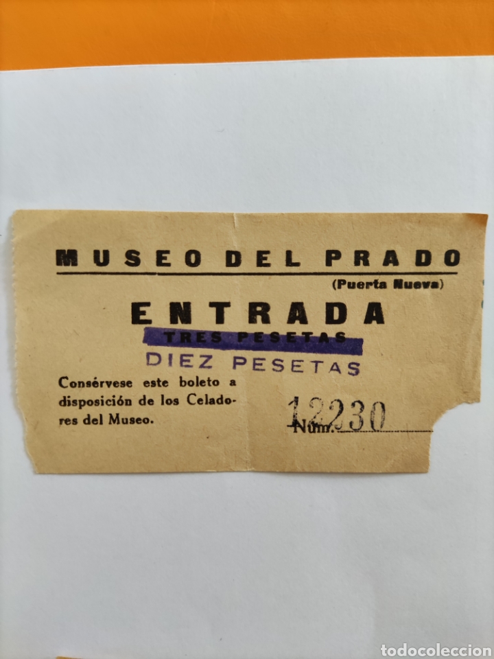 Coleccionismo: Entrada MUSEO DEL PRADO